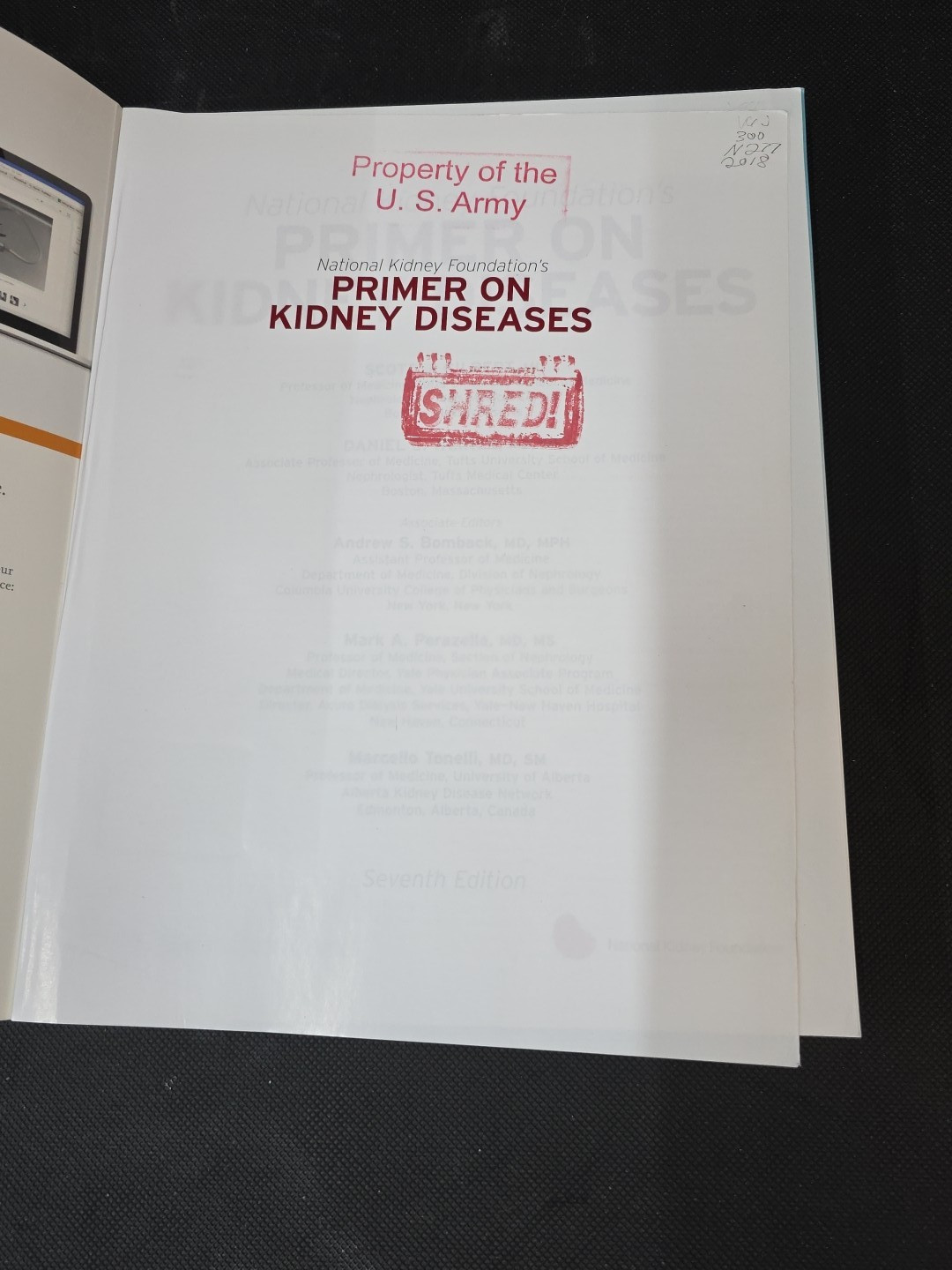 National Kidney Foundation Primer on Kidney Diseases by Daniel E. Weiner (2017,