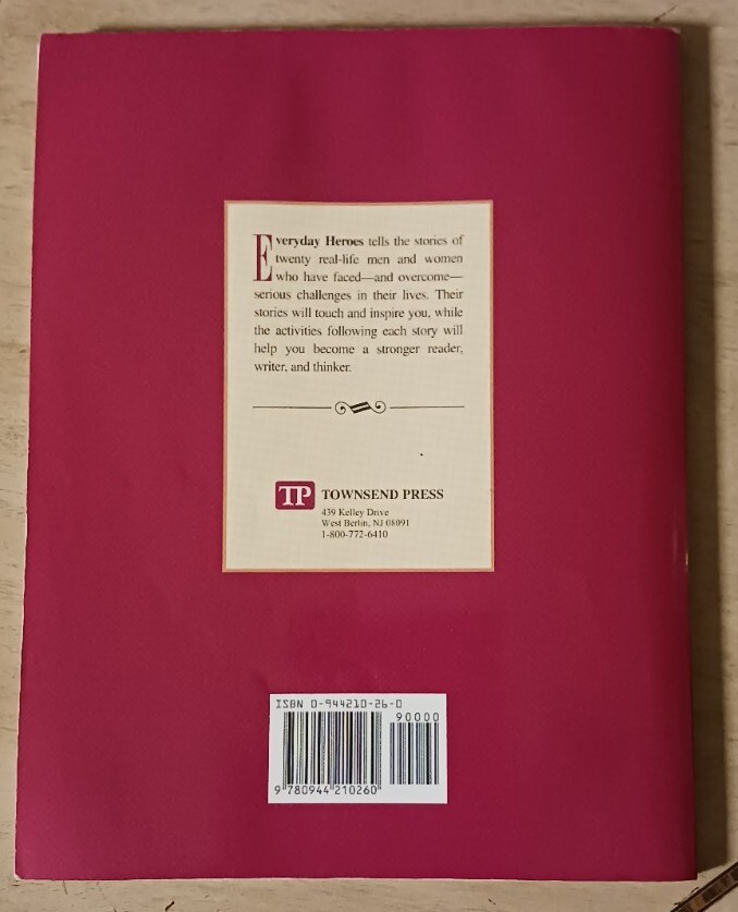 Everyday Heroes By Beth Johnson Townsend Press 192 Pages Used