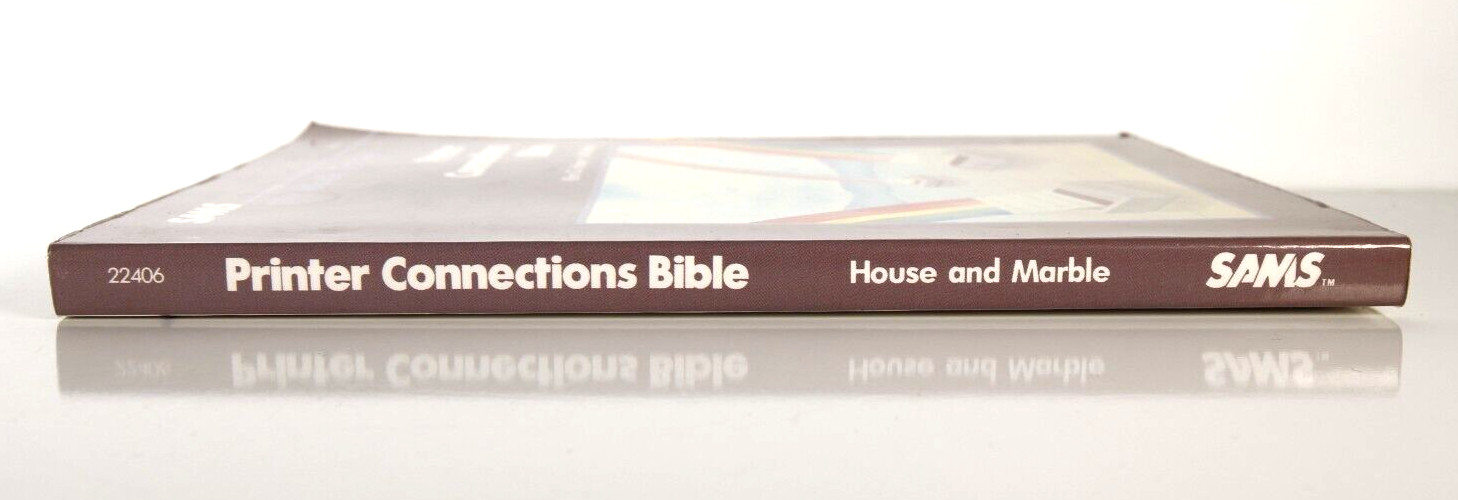 Sams Printer Connection Bible, 1985 Softcover Paperback Book, Apple, Epson