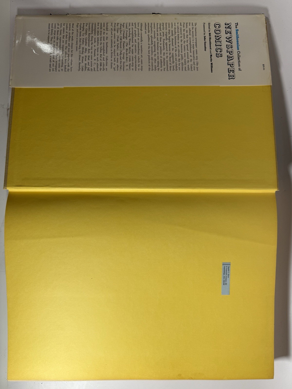 The Smithsonian Collection of Newspaper Comics 1977 Hardcover w/ Dust Jacket