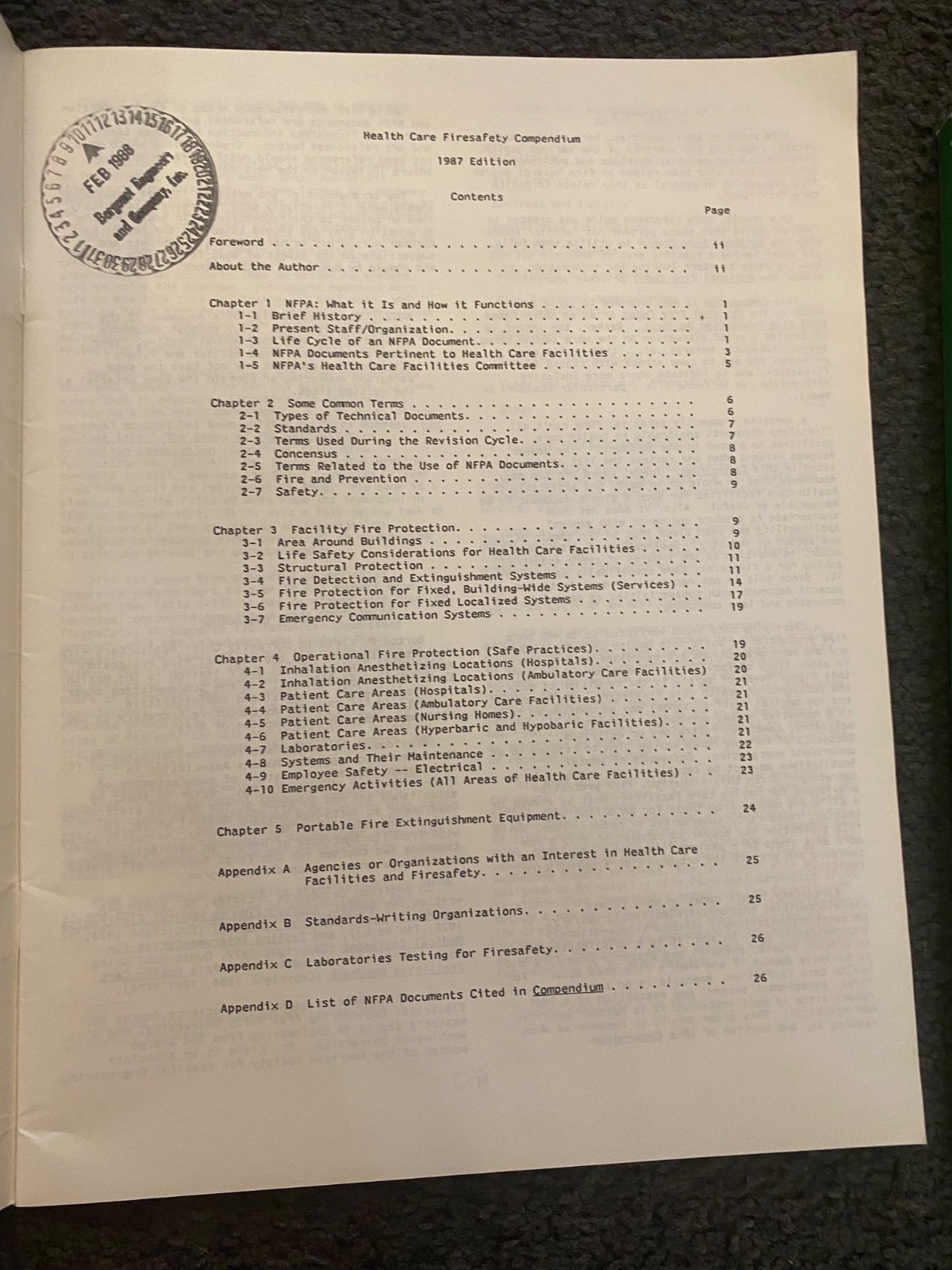 NFPA 99 Health Care Facilities Handbook 1987 E Lot 3 Fire Protection Engineering