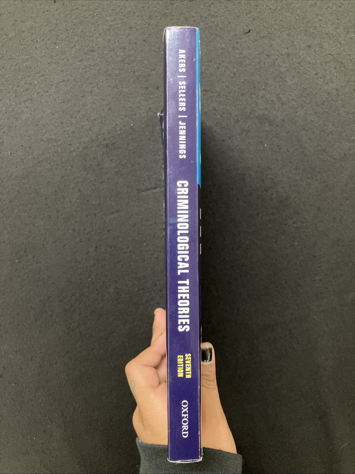 CRIMINOLOGICAL THEORIES Akers et al. 7th Ed. SC