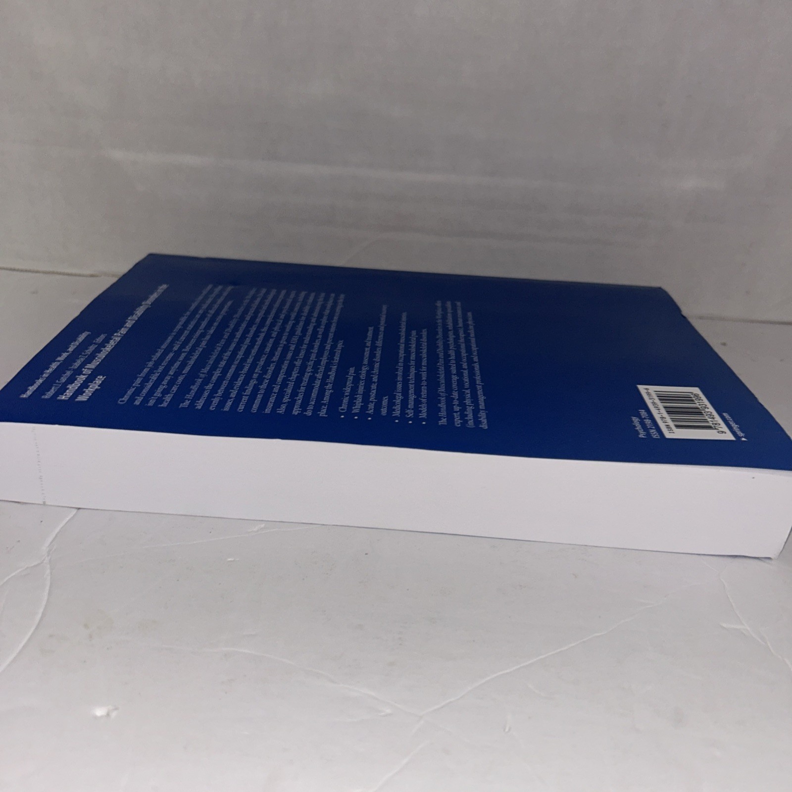 Handbook of Musculoskeletal Pain and Disability Disorders in the Workplace, H…