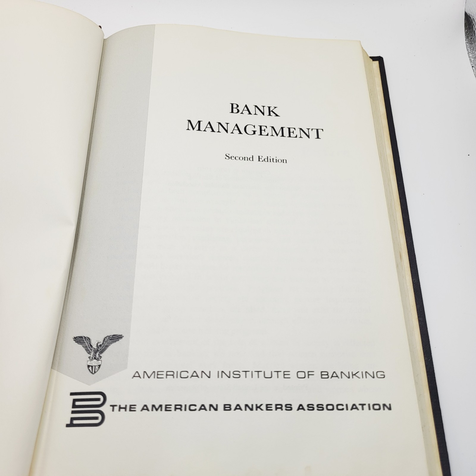 Bank Management 2nd Edition American Institute of Banking ABA Hardcover AIB