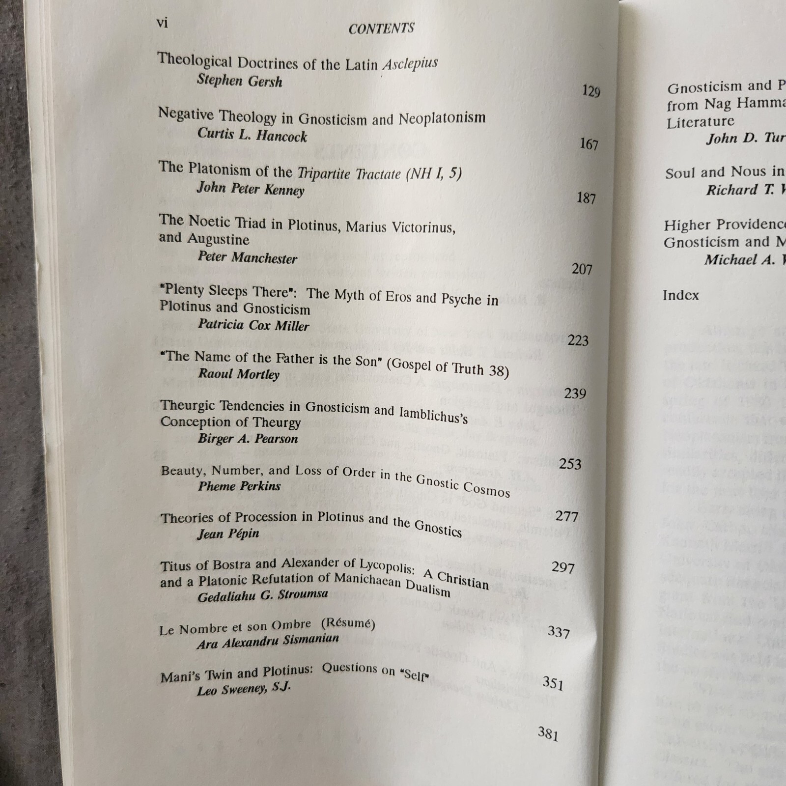 Neoplatonism and Gnosticism (Neoplatinism Vol 6) by Richard T. Wallis, Editor