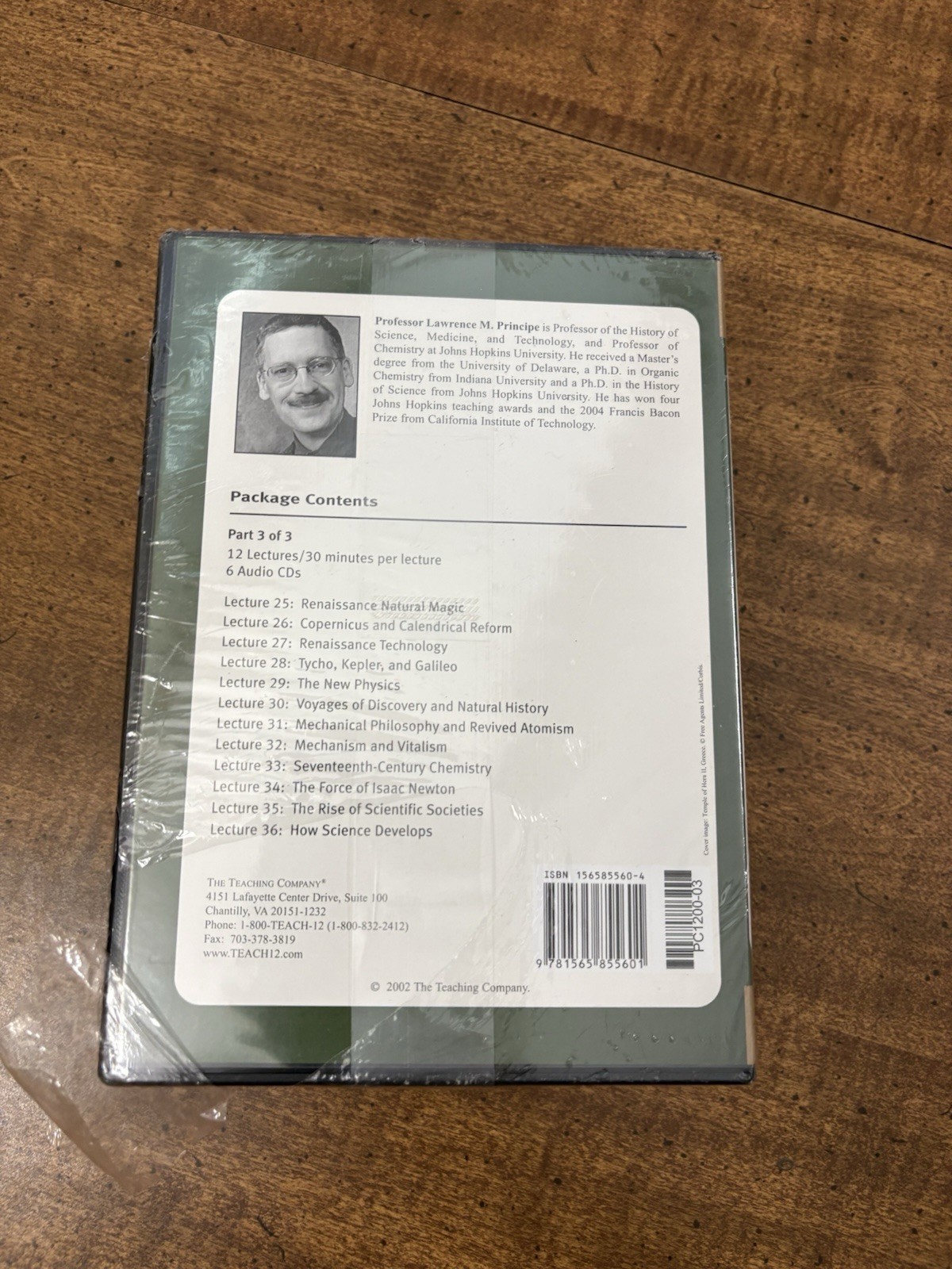 The Great Courses History of Science: Antiquity to 1700 DVD Set / Book Parts 1-3