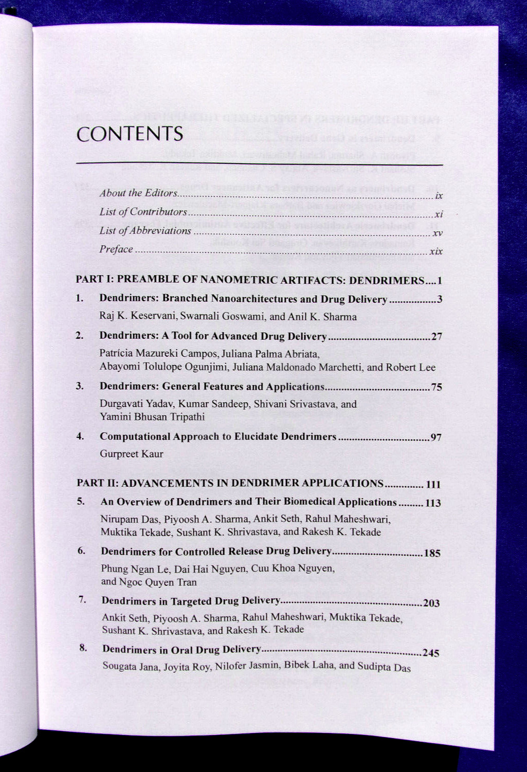 Dendrimers for Drug Delivery~Hardcover~by Raj K. Keservani & Anil K. Sharma~RARE