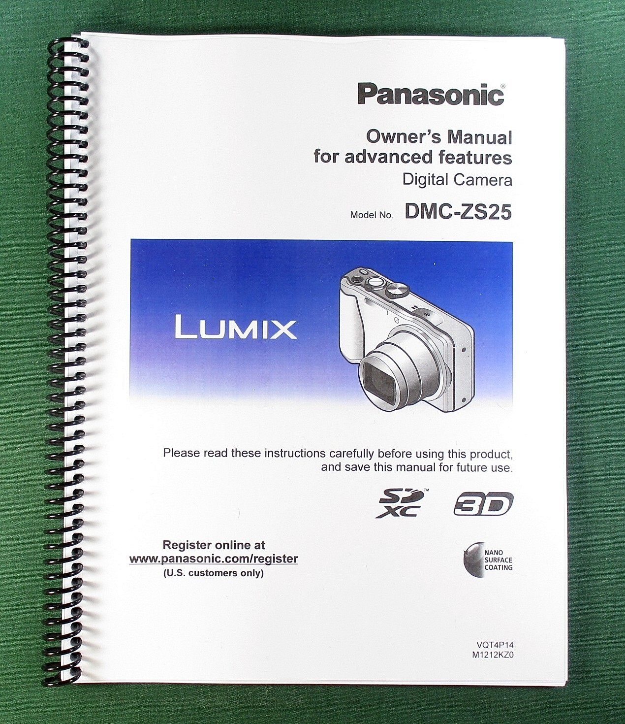 Panasonic DMC-ZS5 Advanced Owner’s Manual: Full Color & Clear Covers!