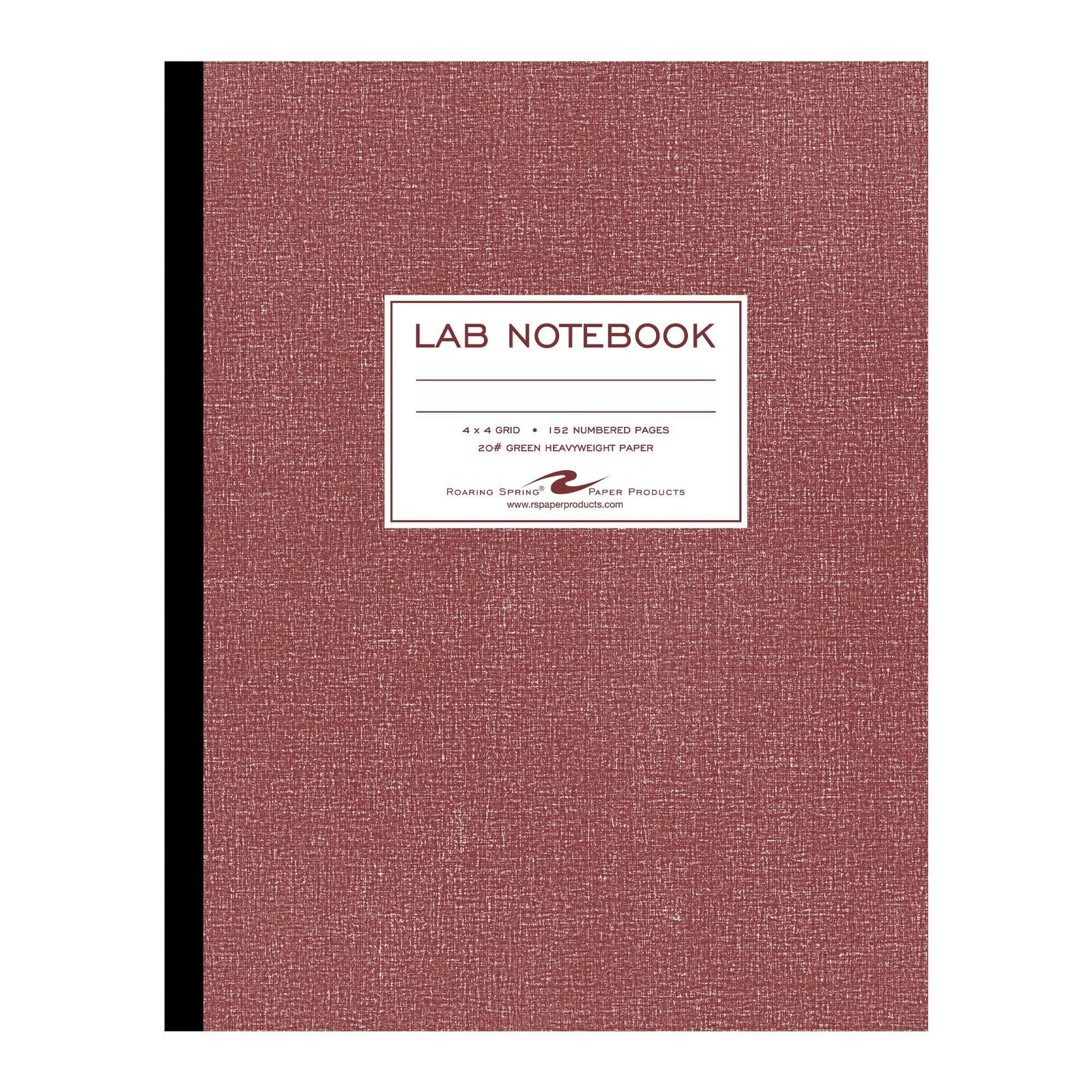 Roaring Spring Oversize Lab Book with Numbered Pages, 4×4 Grid Ruled, 11.75 x…