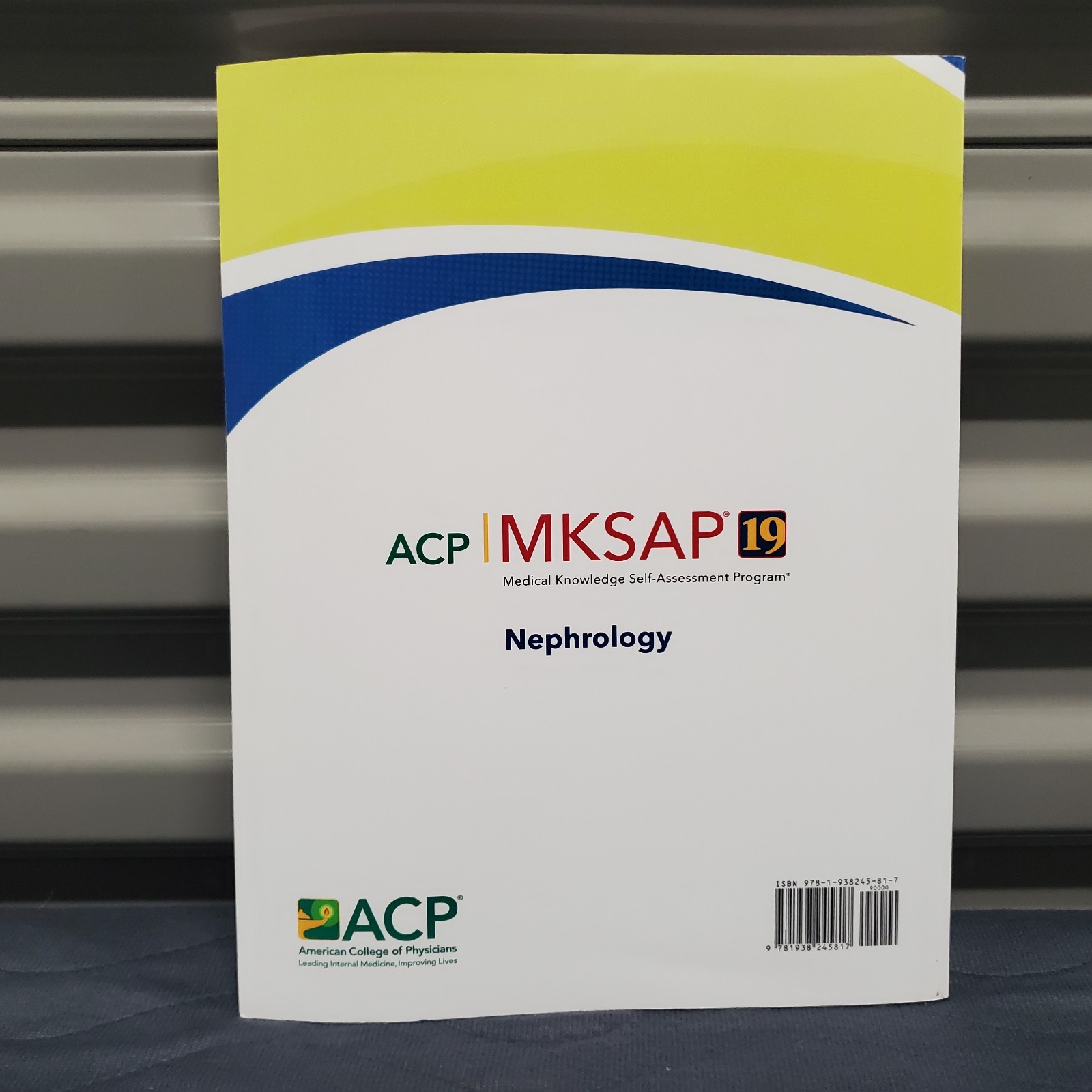 ACP MKSAP 19 Nephrology Internal Renal Medical Board Review Self Study Book
