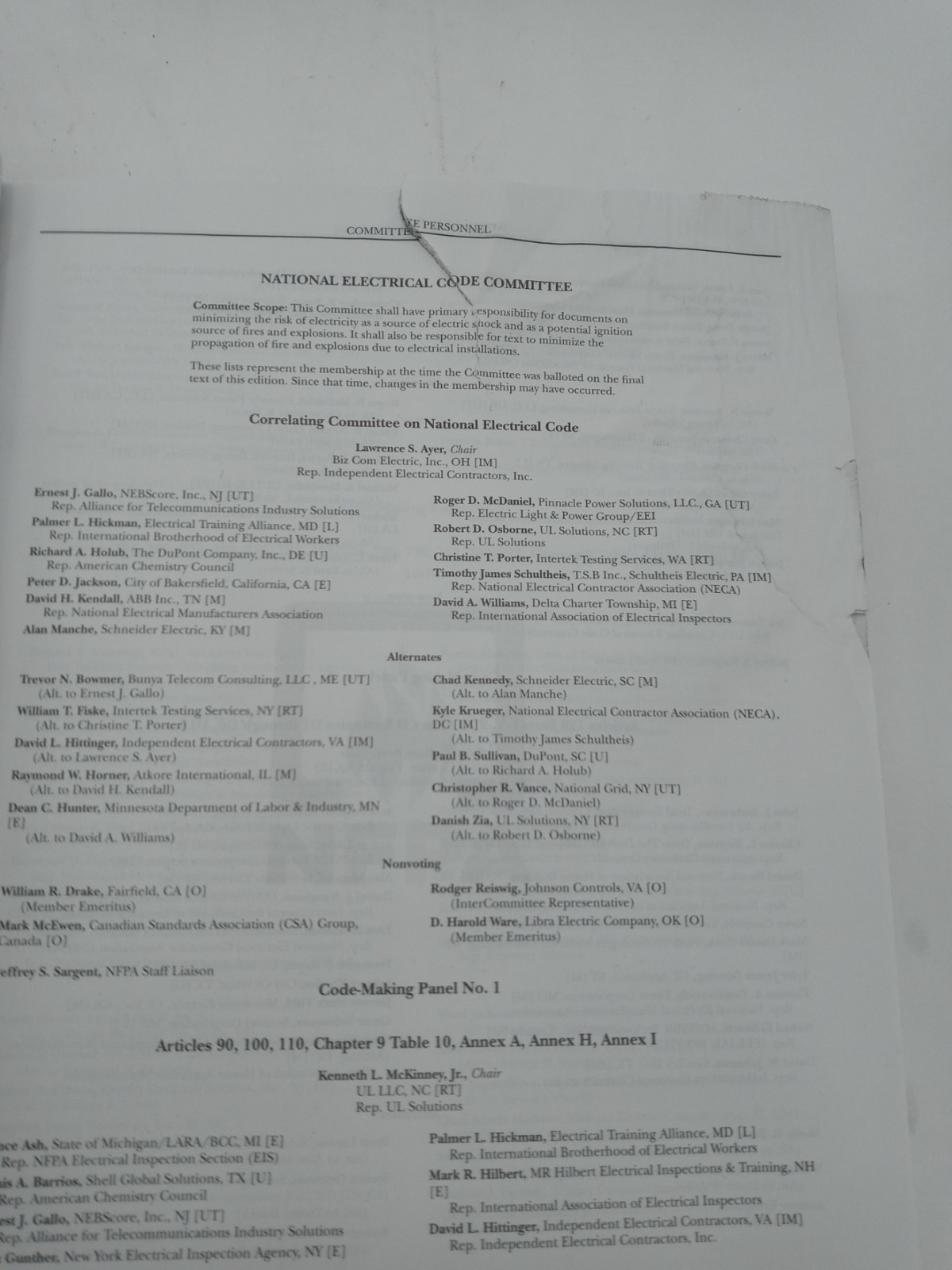 NFPA 70 National Electrical Code NEC 2026 9781455932207 See descrip.