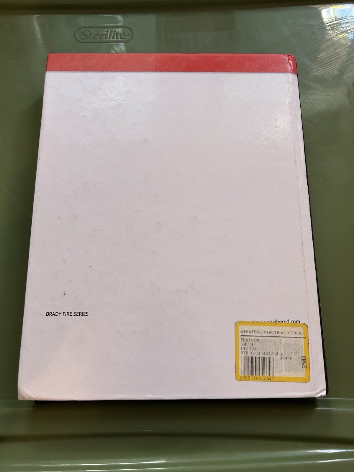 Pearson Strategic & Tactical Considerations 4th Ed Smith Hardcover Brady Fire