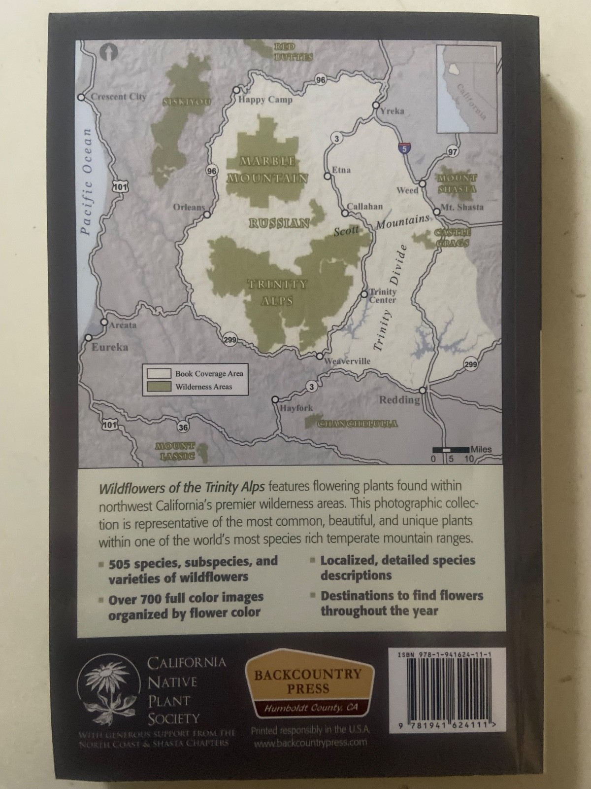 SIGNED ~ Ken DeCamp ~ Wildflowers of the Trinity Alps ( 2017, Paperback)