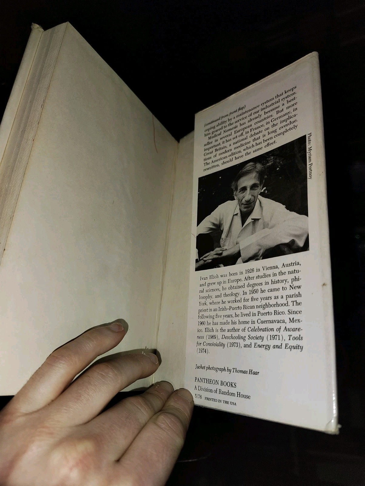 Medical Nemesis The Expropriation of Health by Ivan Illich First Edition 1976