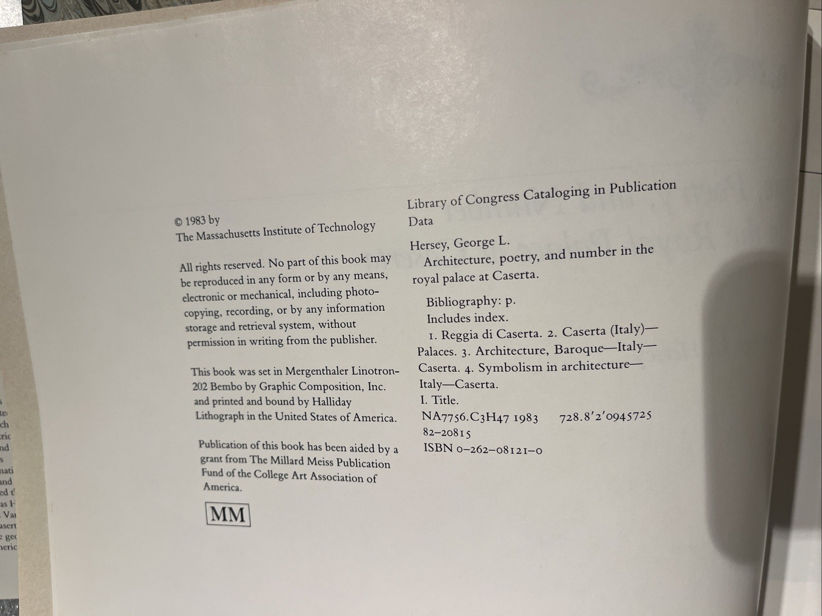 Architecture, Poetry, and Number in the Royal Palace at Caserta by George Hersey