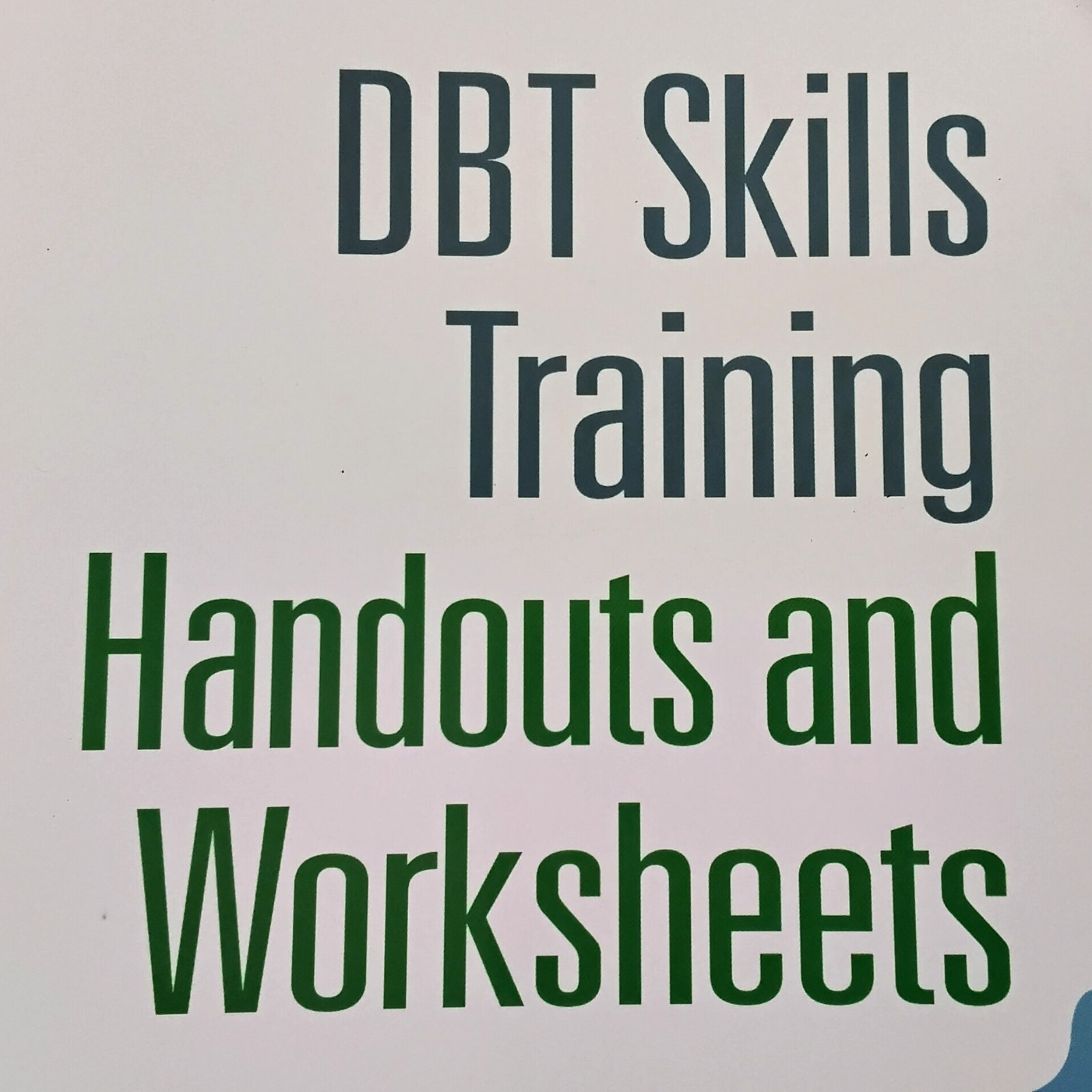 DBT Skills Training Handouts and Worksheets Spiral Bound 2nd Edition #W4410