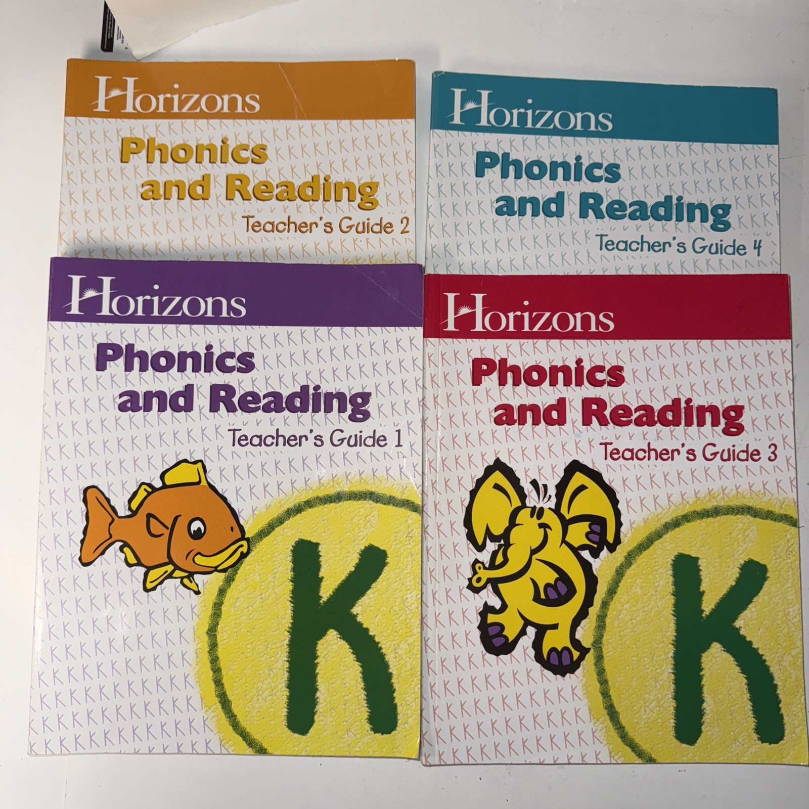 Horizons Phonics and Reading K Teacher’s Guides (set of 4) by AOP