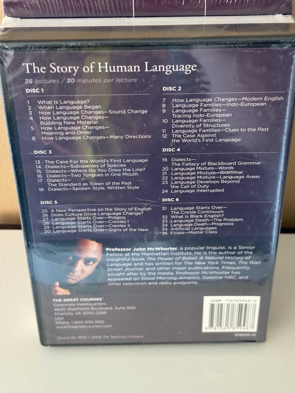 THE GREAT COURSES-Story of Human Language 6-disc DVD/Guide/Lectures Book NEW