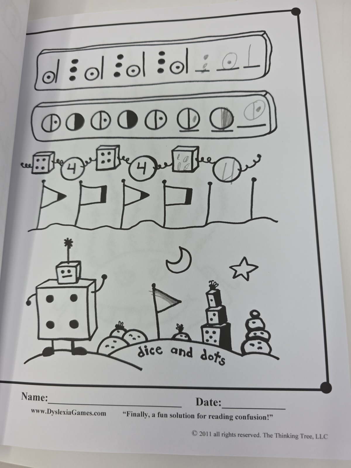 3 Books From Dyslexia Games Book Series A Book 2, 5 & 6 Puzzles Word Hunt Number