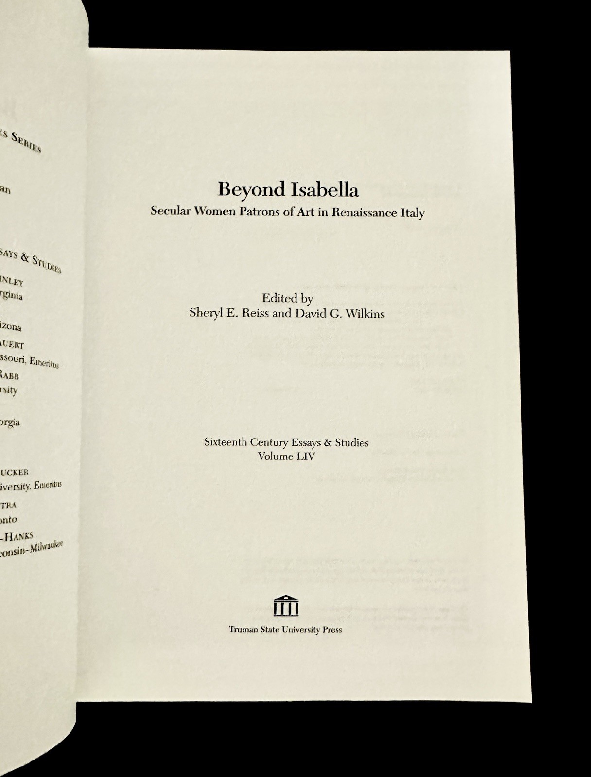 Beyond Isabella Secular Women Patrons Renaissance Italy PB Art History VG