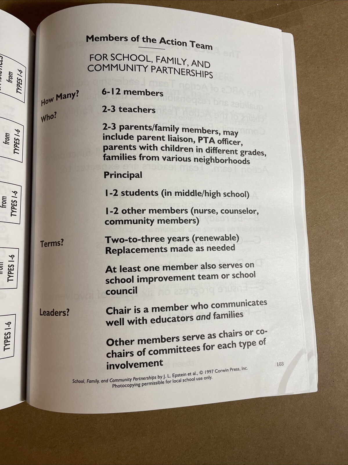 School Family And Community Partnerships Your Handbook For Action by Epstein