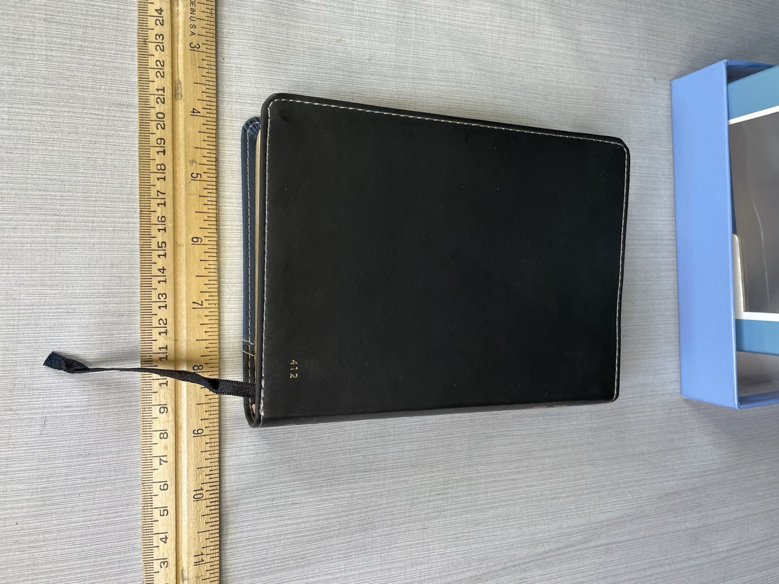 New American Bible Compact Edition Leatherette Black/Blue Oxford – **Very Good**