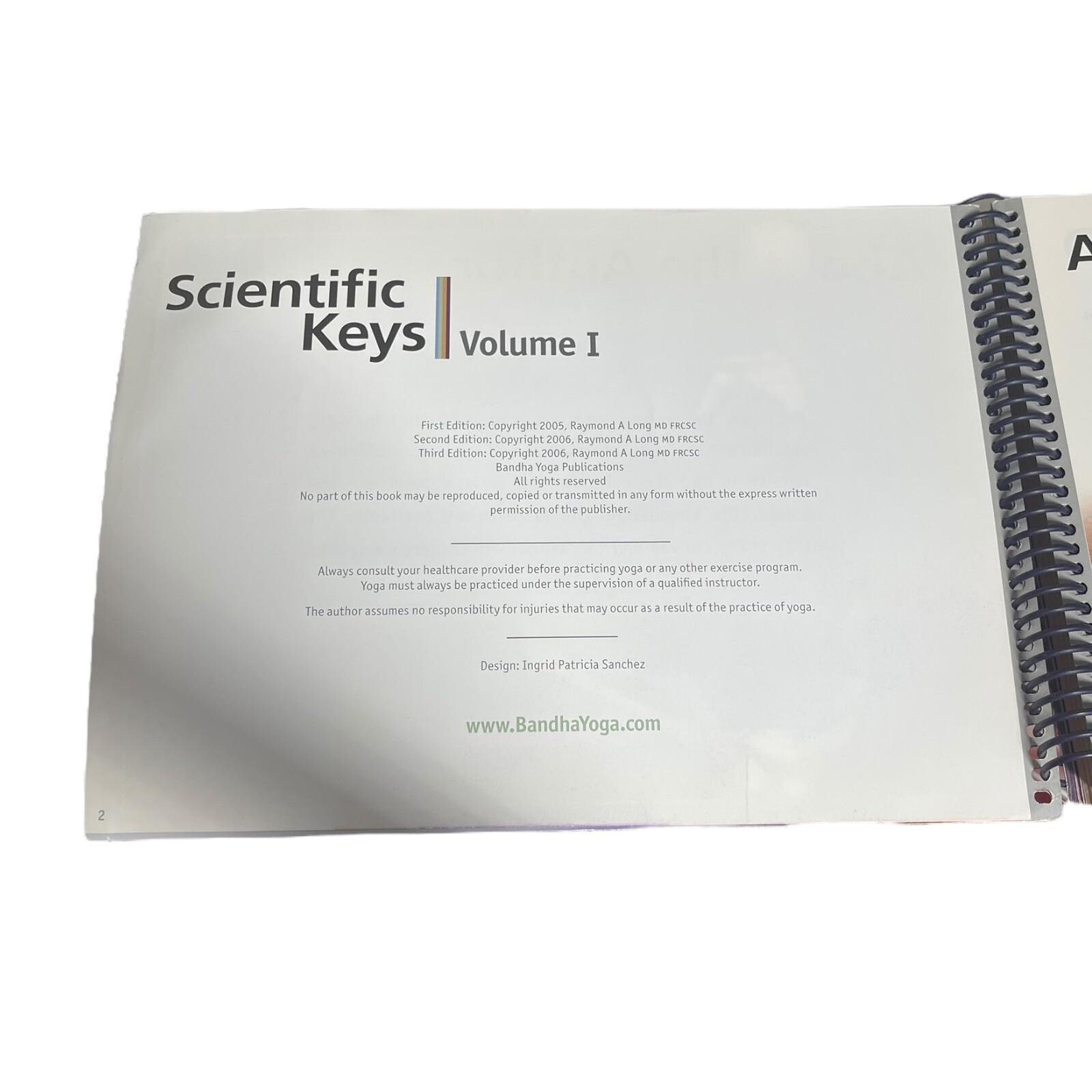 Scientific Keys Vol. 1 : The Key Muscles of Hatha Yoga by Raymond A. Long…