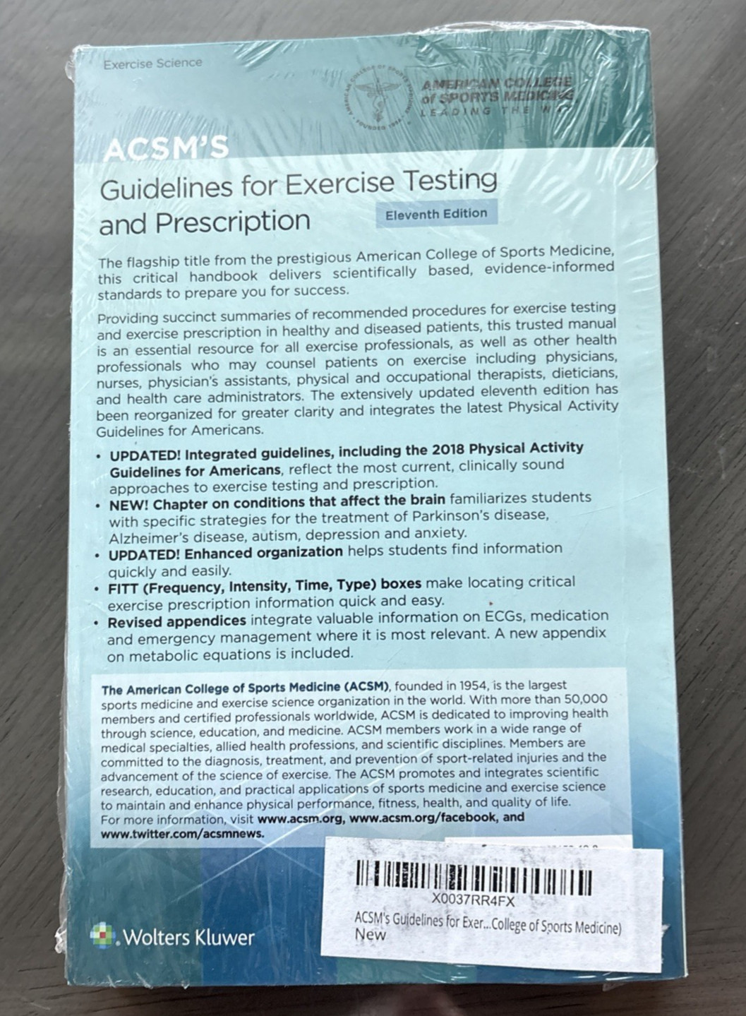 ACSM’s Guidelines for Exercise Testing and Prescription 11th Edition New