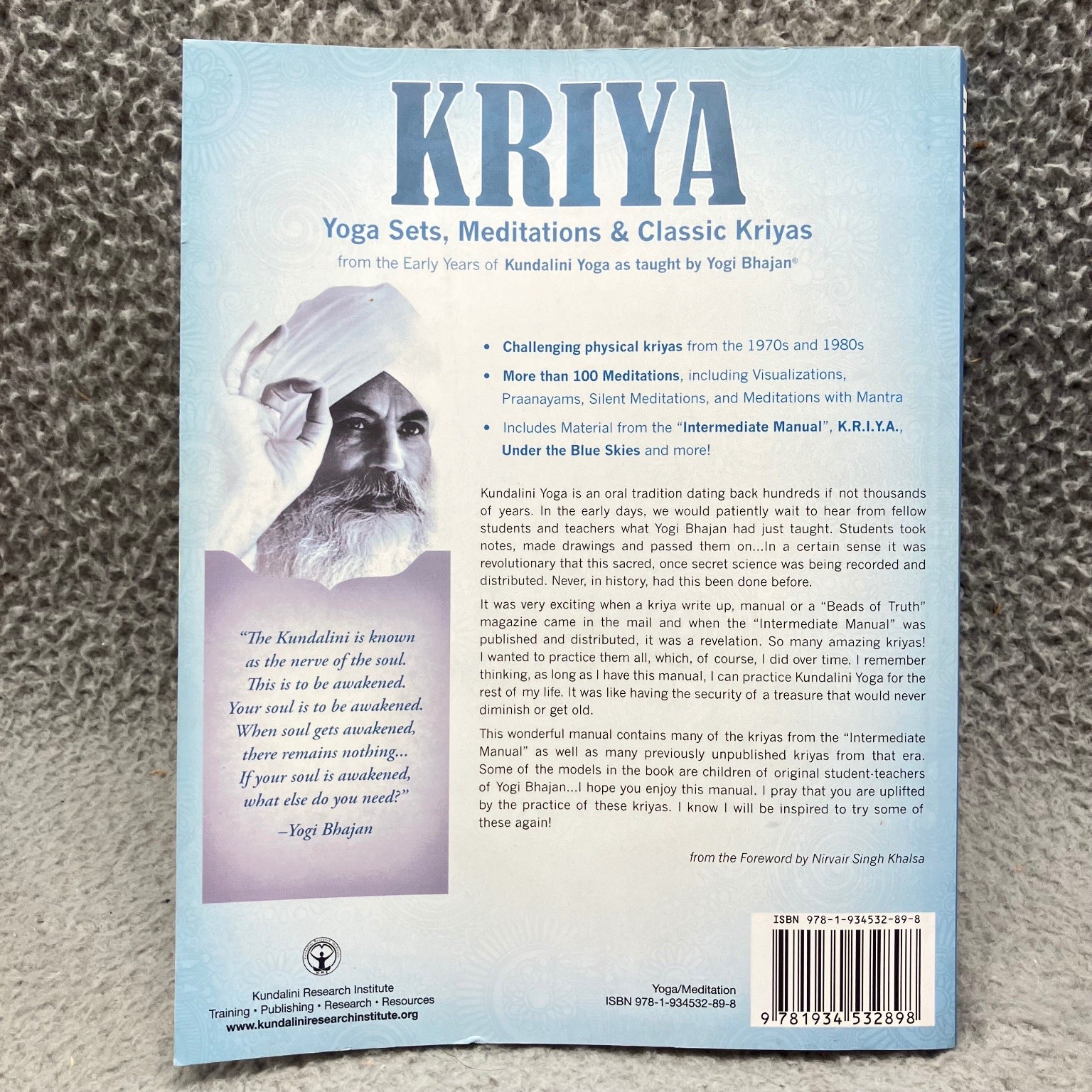 KRIYA Yogi Bhajan 2013 Kundalini Yoga Sets Meditations Kundalini Research