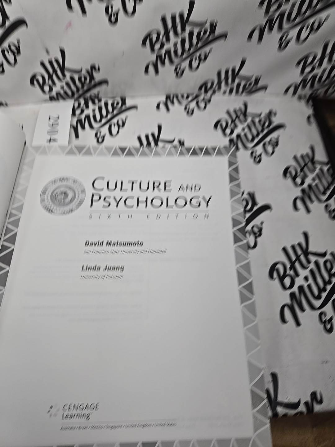 Culture and Psychology – Hardcover By Matsumoto, David – VERY GOOD
