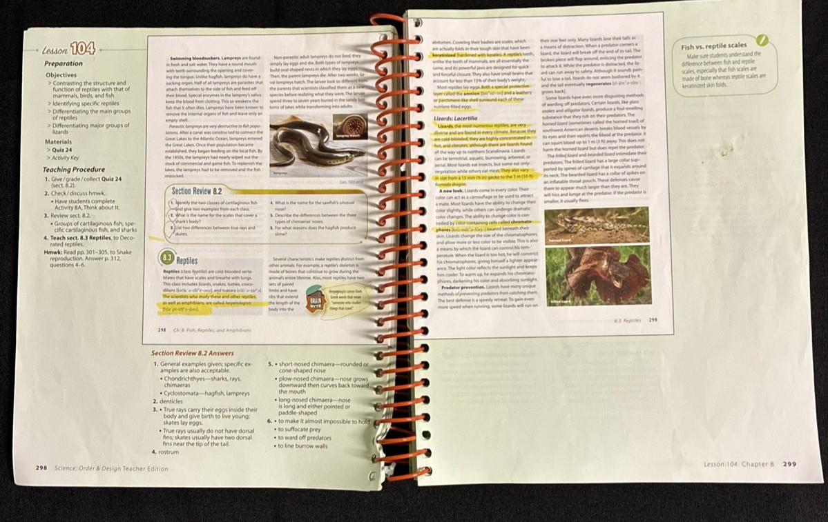 Abeka Science: Order and Design Teacher Edition Volumes 1 and 2 – Second Edition