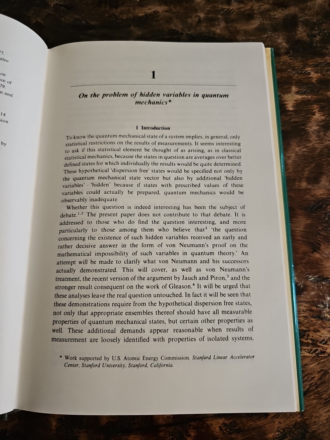 Speakable & Unspeakable in Quantum Mechanics J.S. Bell 1987 First Ed HC DJ