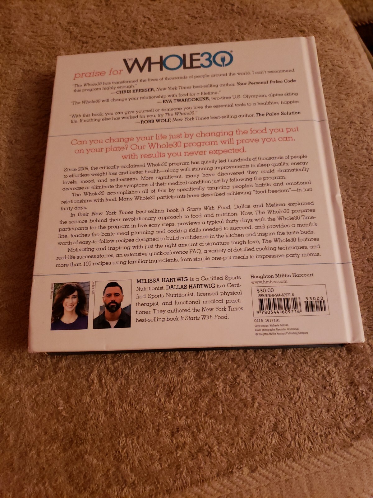 The Whole30: by Melissa Hartwig Urban Health and Food Freedom Hardcover NEW