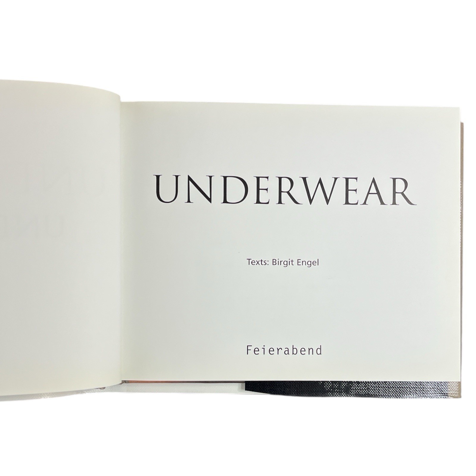 Underwear Birgit Engel HC w/Dust Jacket Feierabend Verlag Printed Germany 2004