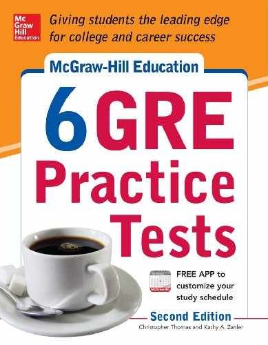 McGraw-Hill Education 6 GRE – Paperback, by Zahler Kathy; Thomas – Very Good