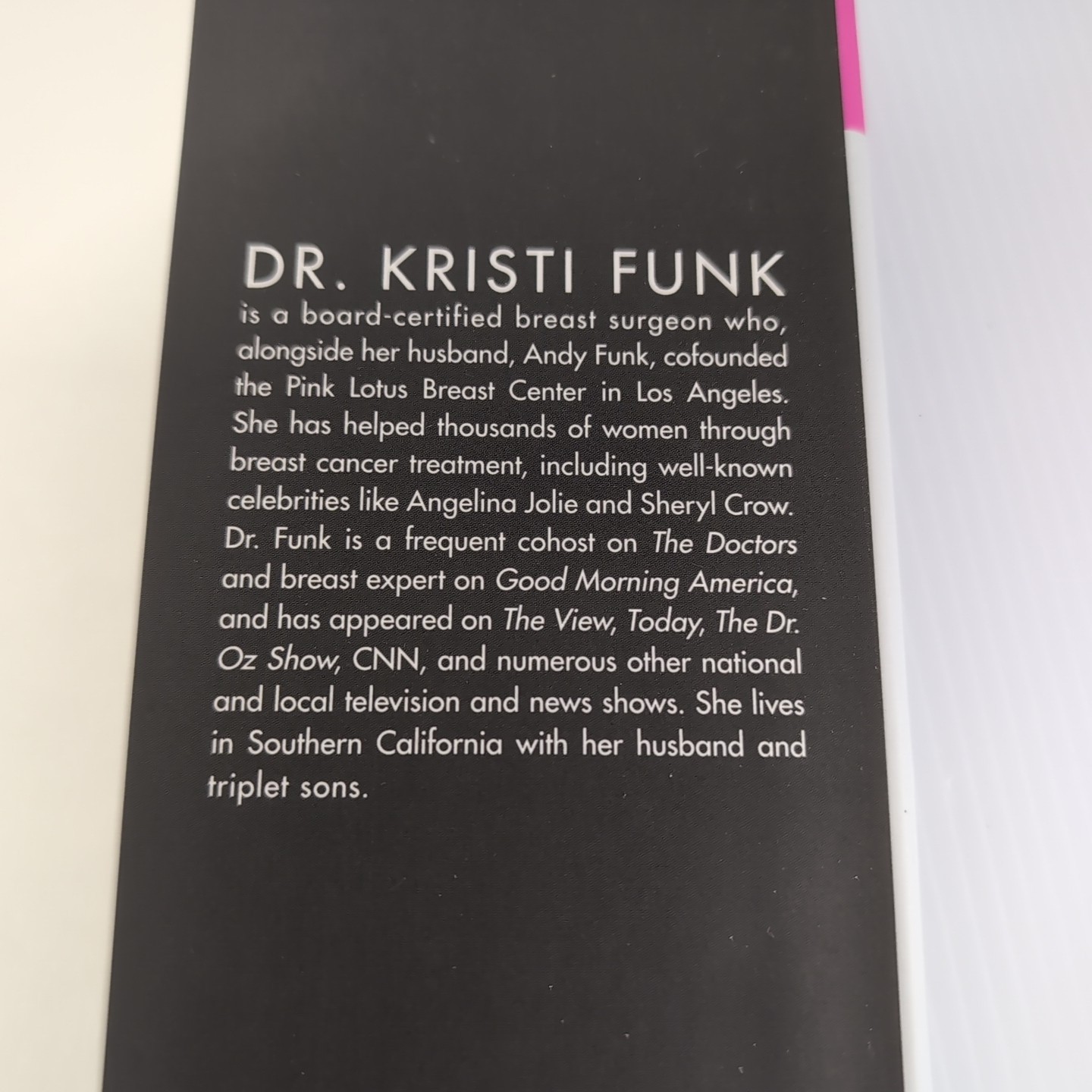 Breast Health Care Self Help Guide Book Dr Kristi Funk Reduce Risk Treatment HC