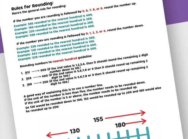 Rounding Numbers To The Nearest Hundred- 3060 Questions✔️