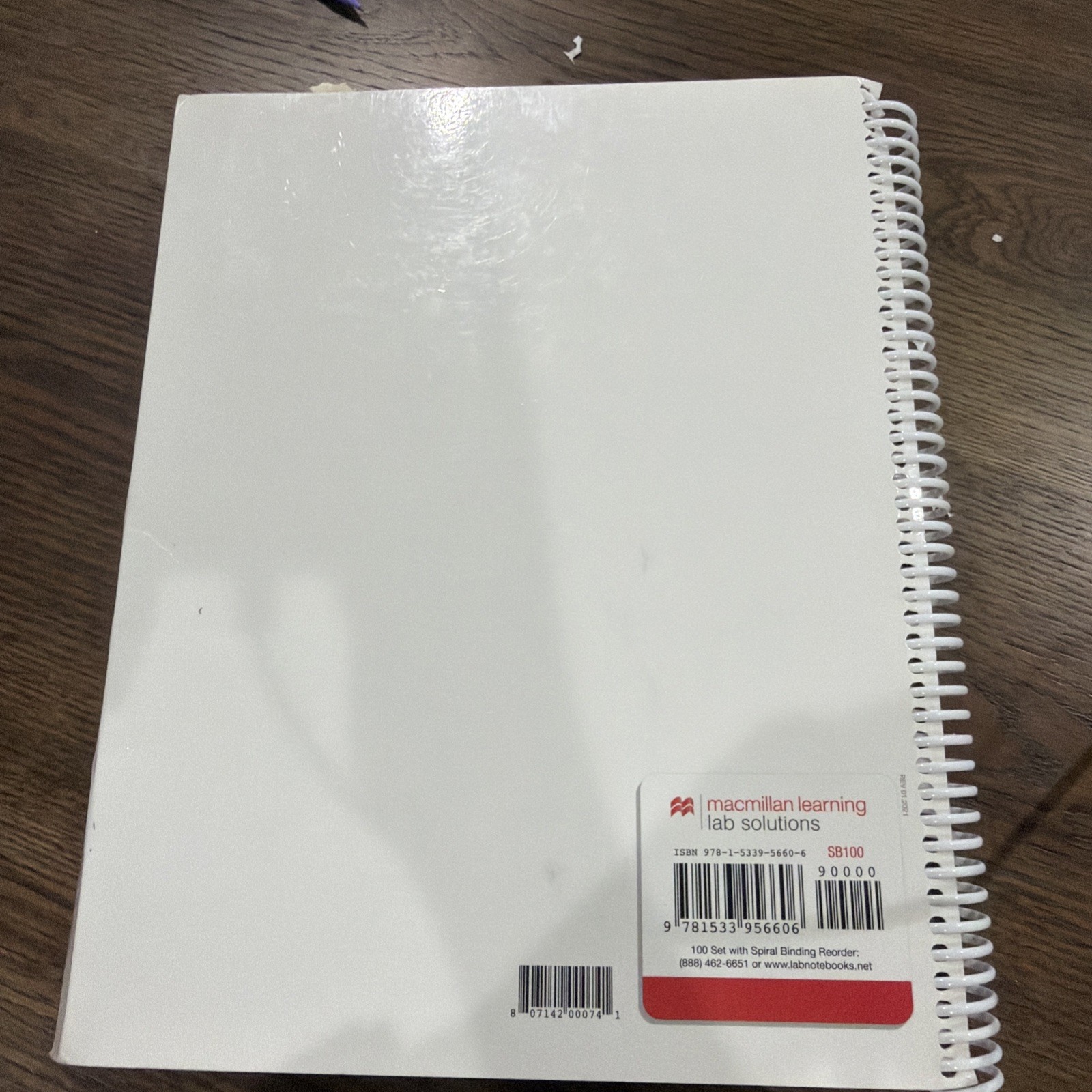 Hayden-McNeil Student Lab Notebook Chemistry Spiral Bound Duplicate Sets Used