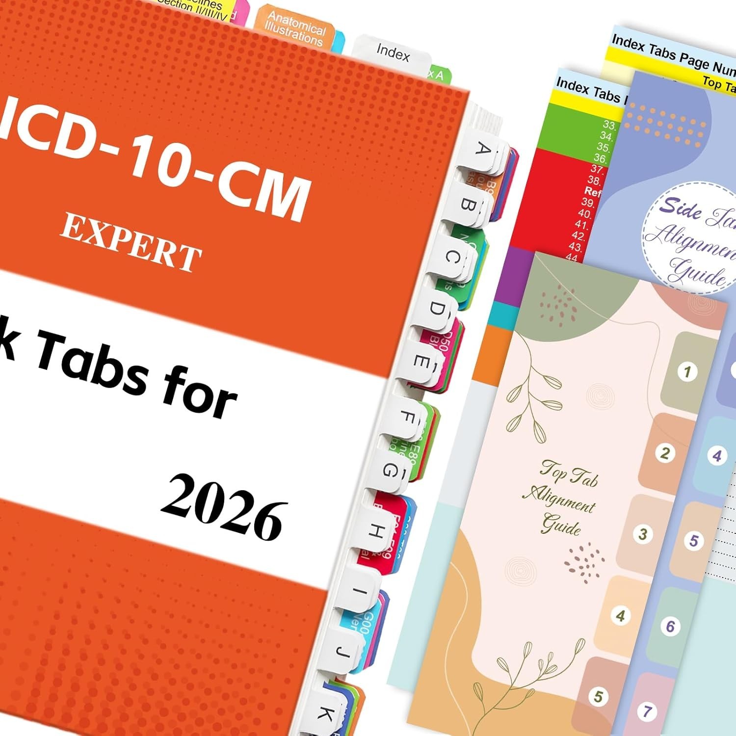 2026 AAPC ICD-10-CM Upgrade: Durable, Laminated Color Tabs Set for Quick Access