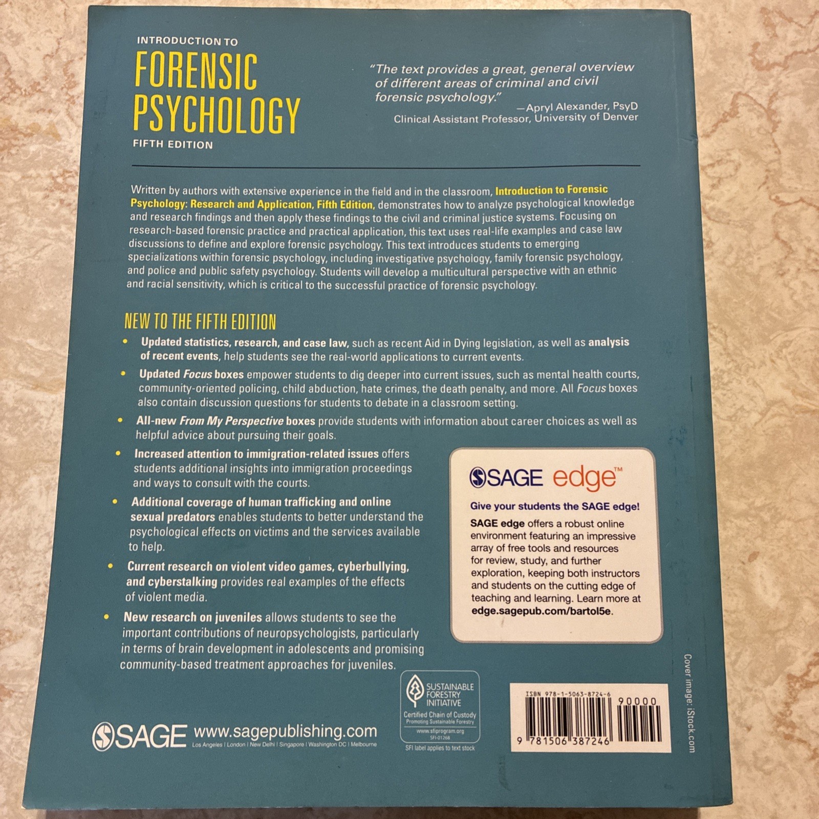 Introduction to Forensic Psychology: Research and Application, Bartol, Curtis R.