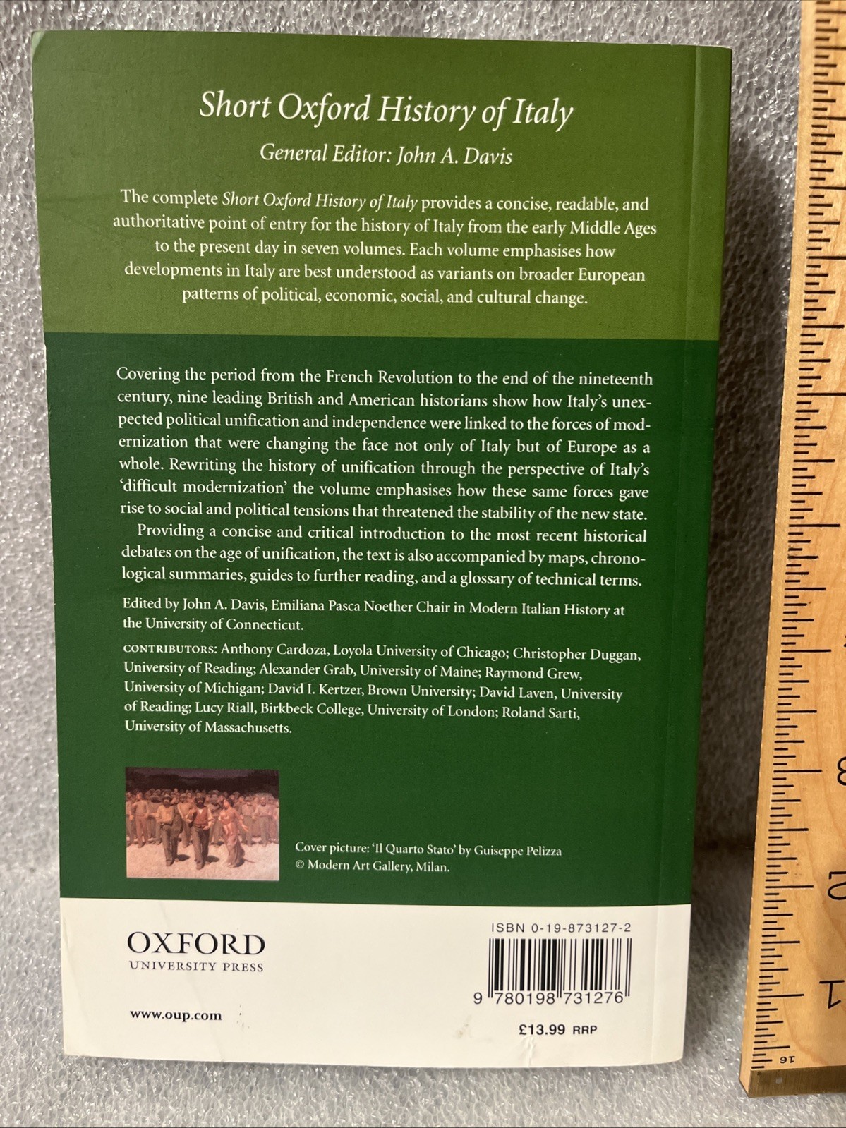 Short Oxford History of Italy Ser.: Italy in the Nineteenth Century : 1796-1900
