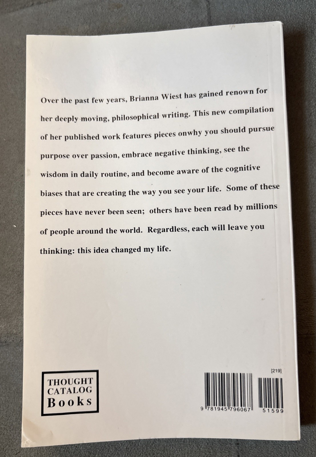 101 Essays That Will Change the Way You Think by Brianna Wiest (2016, Paperback)