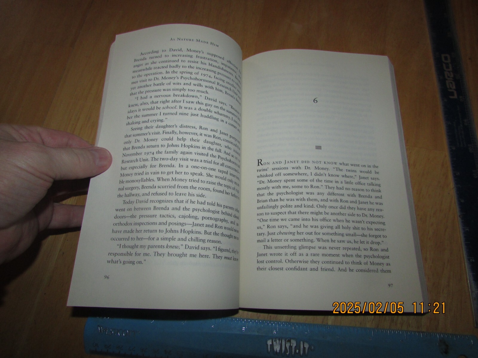 As Nature Made Him : The Boy Who Was Raised As a Girl by John Colapinto (2000, T
