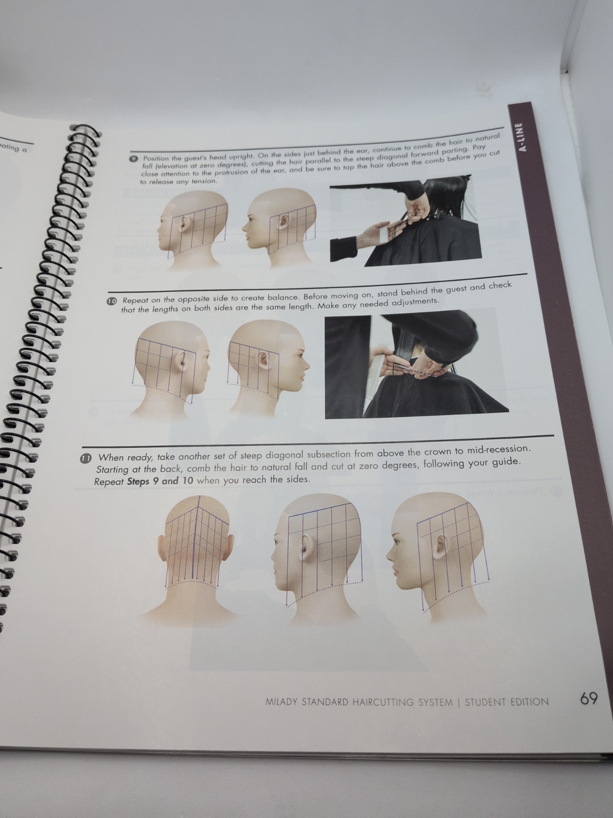 Milady Standard Haircutting System, Spiral bound Version by Milady