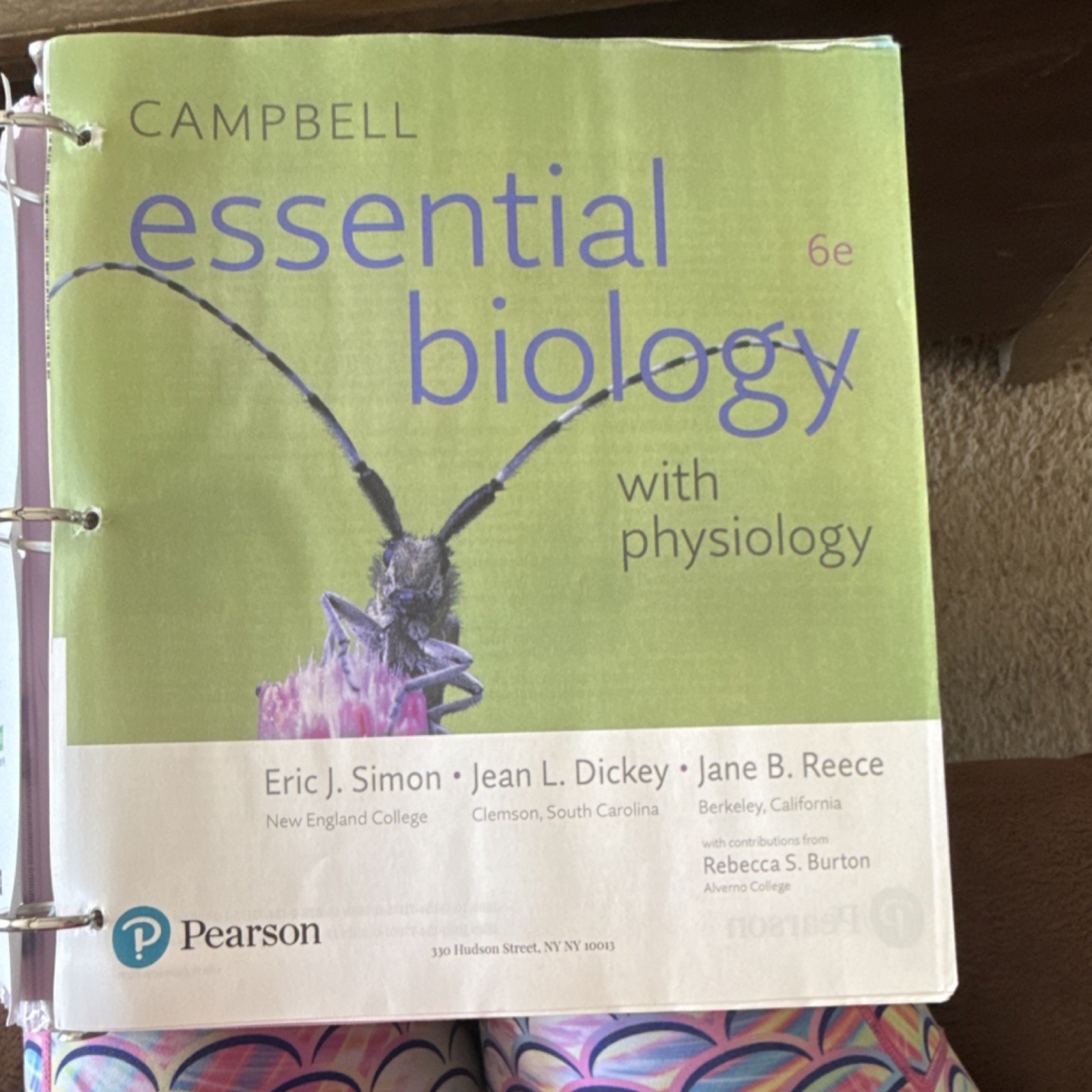 Campbell Essential Biology with Physiology 6th Books a La Carte Pearson