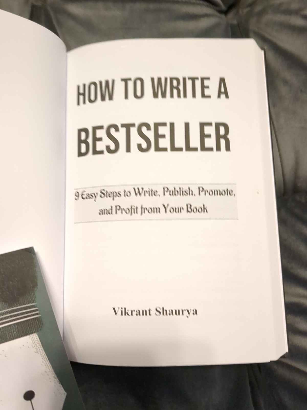 Book,New “How To Write A Bestseller” Vikrant Shaurya