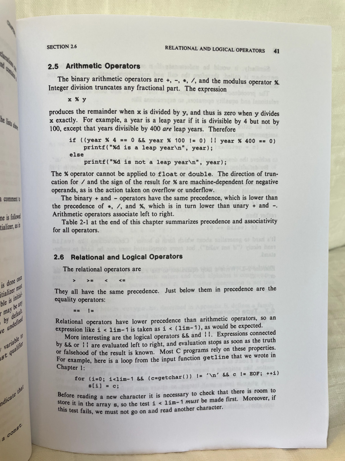 C Programming Language, 2nd Edition