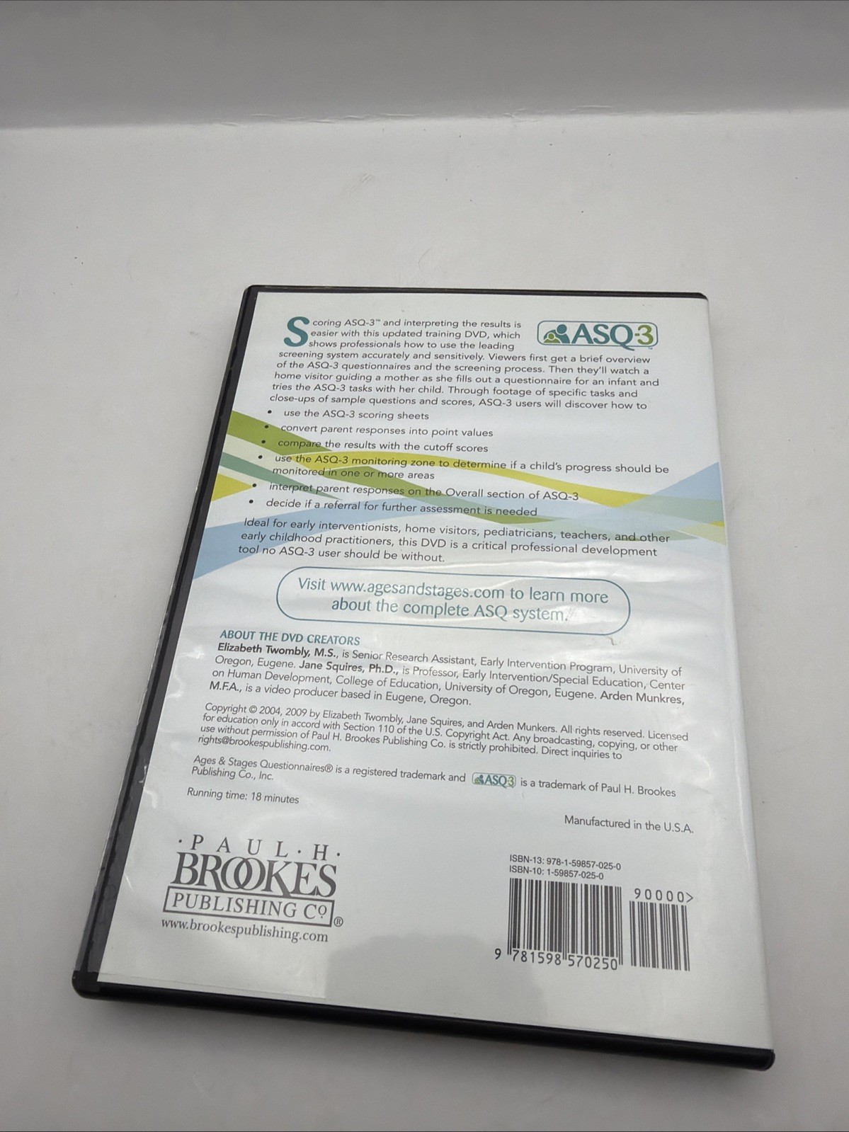 Asq-3(tm) Scoring & Referral (DVD)