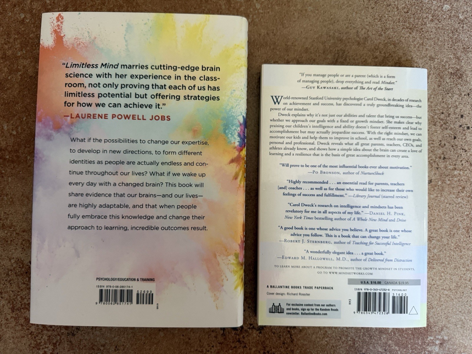 New! Mindset Books For Teachers Lot Of 2 | Mindset & Limitless Mind –