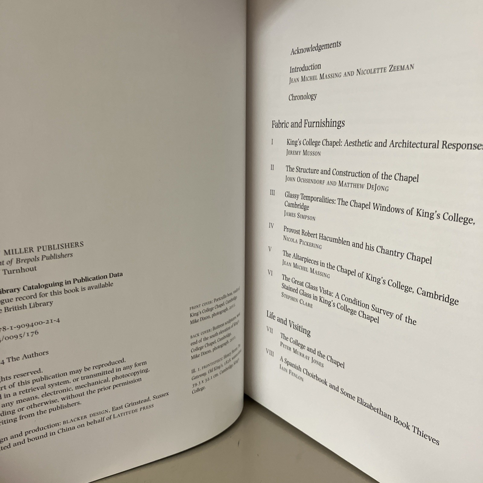 King’s College Chapel 1515-2015 : Music, Art and Religion in Cambridge HC no DJ